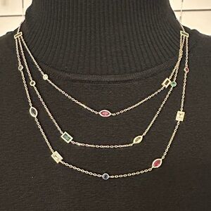 Beautiful Multicolor Gemstone Necklace